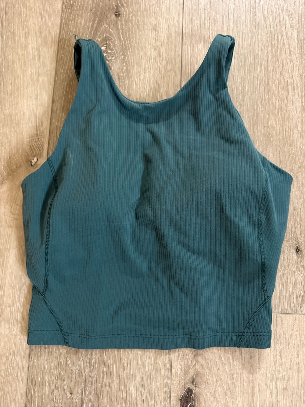 Lululemon Ribbed Tank Crop Top - Teal